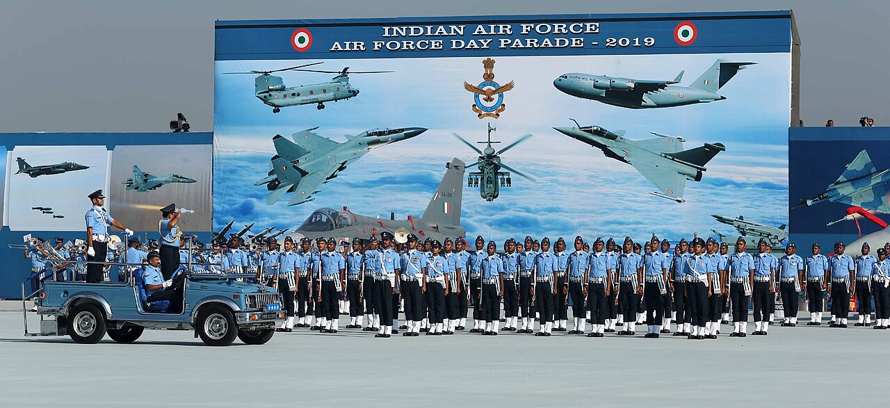 Indian Air Force parade at Air Force Station Hindan