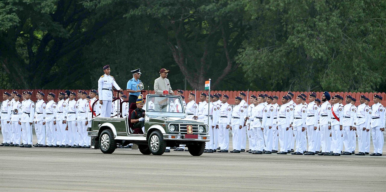 NDA cadets at a passing out parade